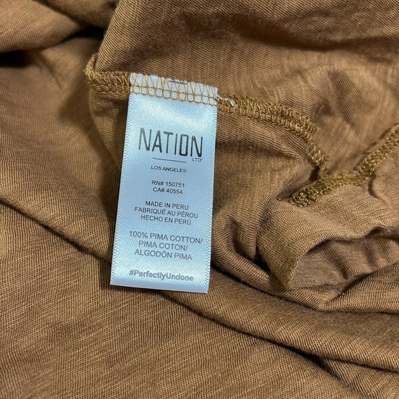 Nation LTD Brown Short Sleeve Midi Dress Size XS - Picture 8 of 14